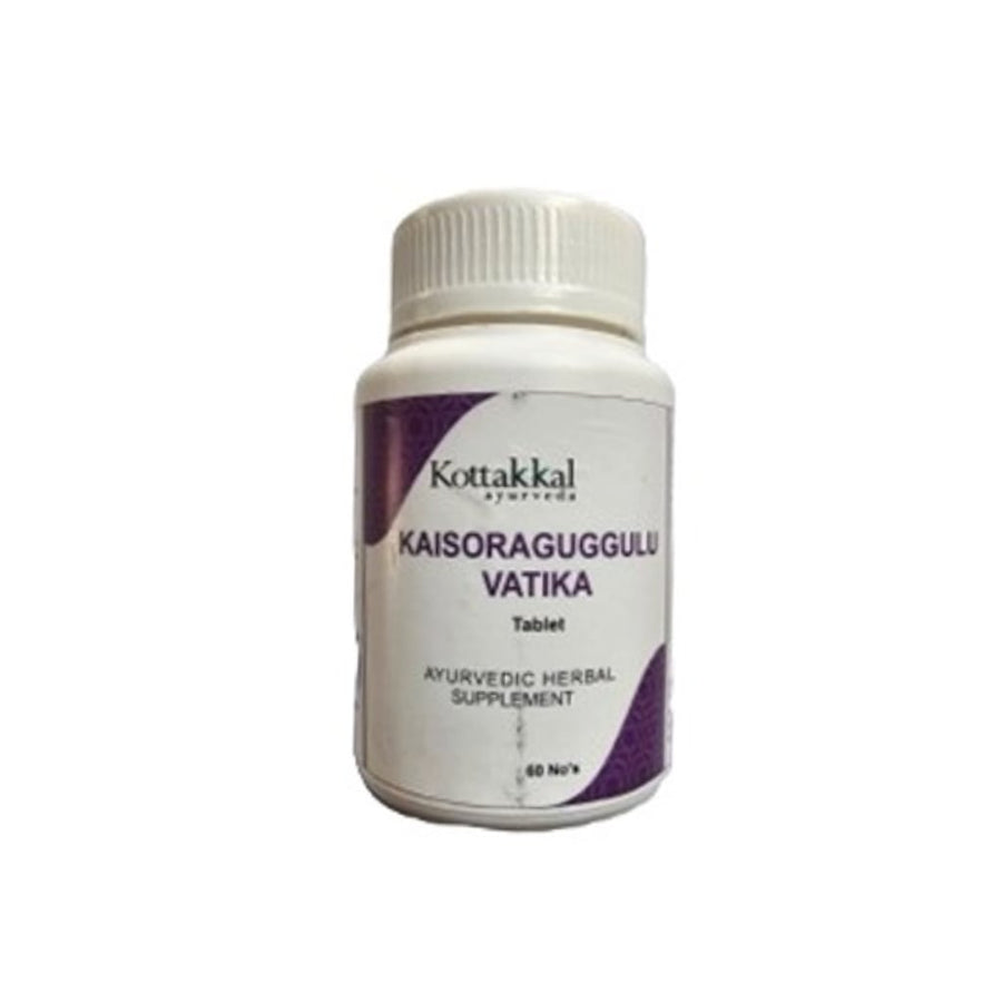 Kaisora Guggulu Vatika Box, Ayurvedic Product manufactured by Arya Vaidya Sala, Kottakkal Ayurveda for USA Distribution