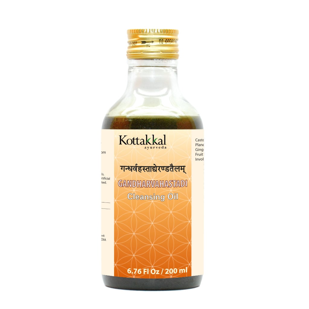 Gandharvahastadi Oil Bottle, Ayurvedic Product manufactured by Arya Vaidya Sala, Kottakkal Ayurveda for USA Distribution