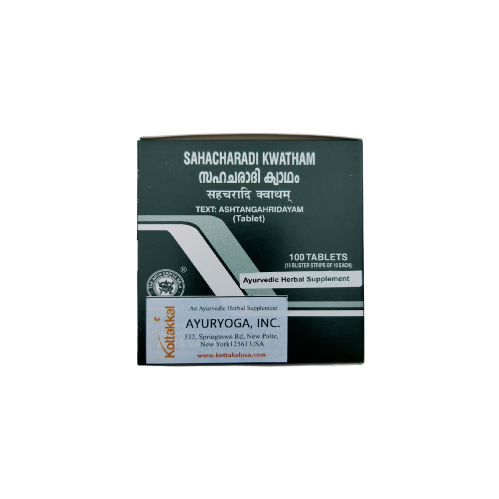 Sahacharadi Kwatham Box, Ayurvedic Product manufactured by Arya Vaidya Sala, Kottakkal Ayurveda for USA Distribution