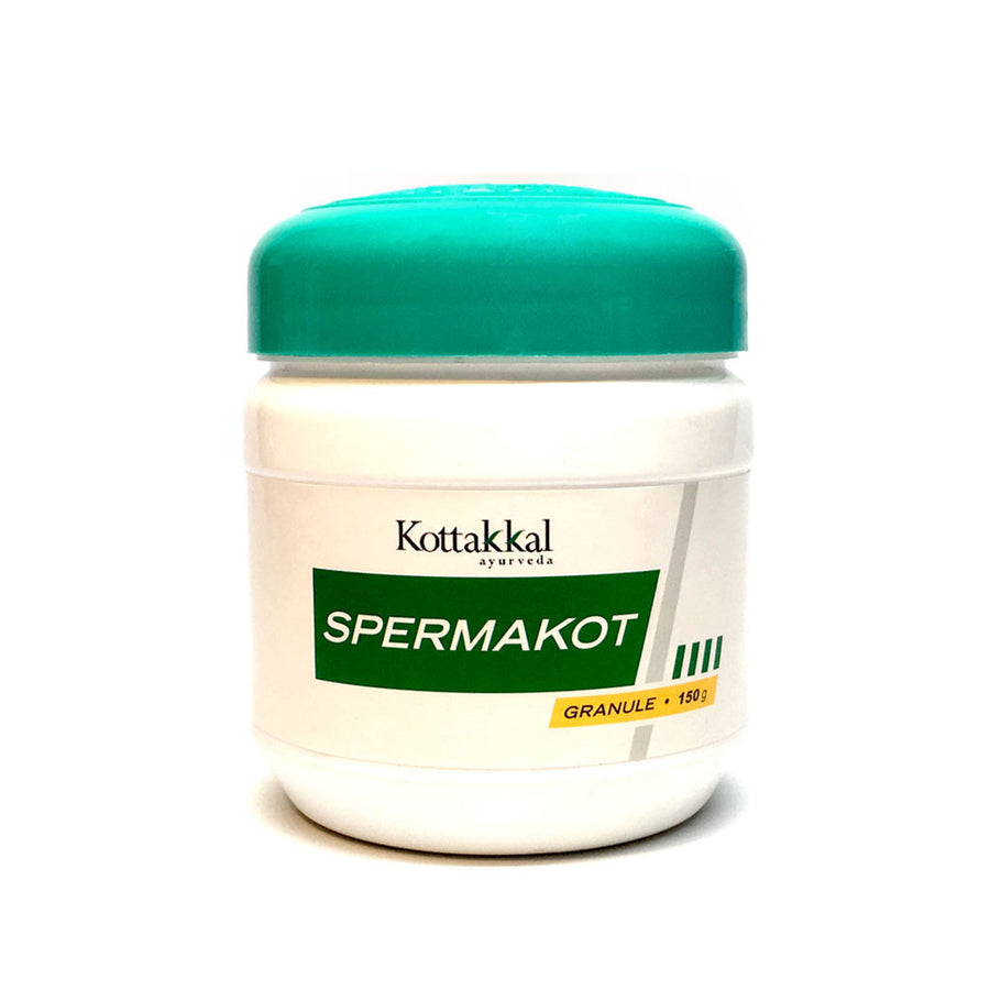 Spermakot Granule Bottle, Ayurvedic Product manufactured by Arya Vaidya Sala, Kottakkal Ayurveda for USA Distribution