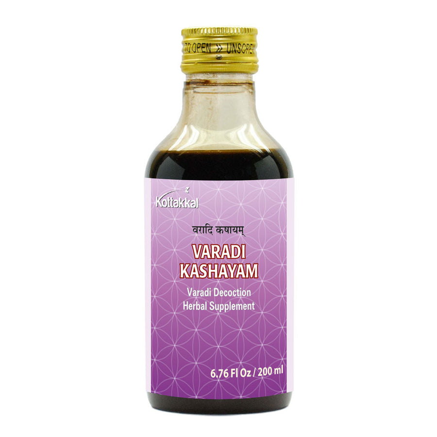 Varadi Kashayam Bottle, Ayurvedic Product manufactured by Arya Vaidya Sala, Kottakkal Ayurveda for USA Distribution