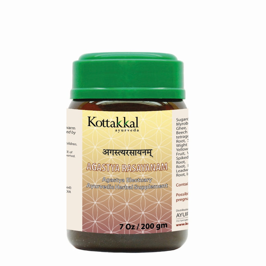 Agastya Rasayanam Bottle, Ayurvedic Product manufactured by Arya Vaidya Sala, Kottakkal Ayurveda for USA Distribution