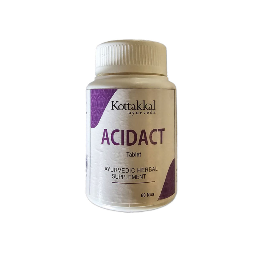 Acidact Tablet Box, Ayurvedic Product manufactured by Arya Vaidya Sala, Kottakkal Ayurveda for USA Distribution