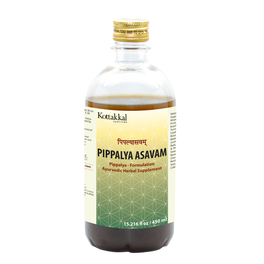 Pippalya Asavam Bottle, Ayurvedic Product manufactured by Arya Vaidya Sala, Kottakkal Ayurveda for USA Distribution